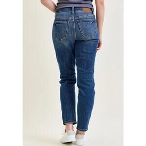 Judy Blue Lara High Rise Slim Fit Jean Dark Wash Straight Leg Jeans Size 5/27